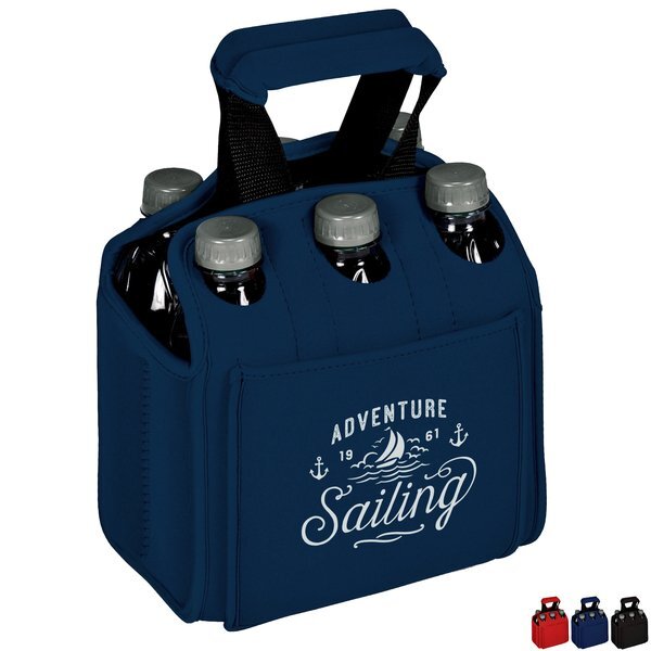 Six Pack Neoprene Insulated Bottle & Can Carrier