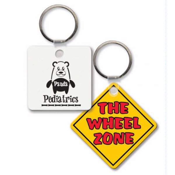 Square Key Tag with Rounded Corners