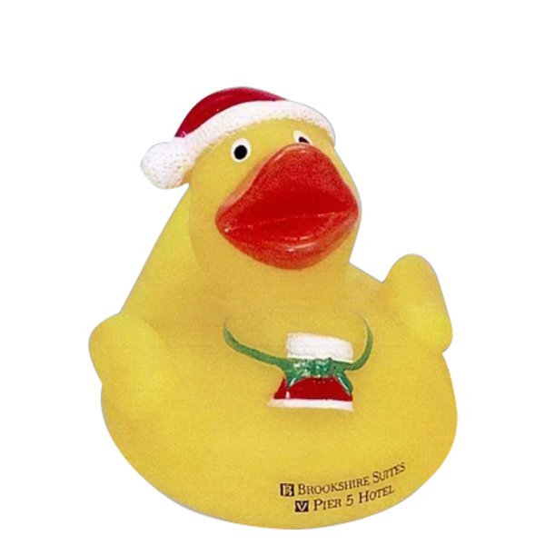 Christmas Rubber Ducky with Stocking