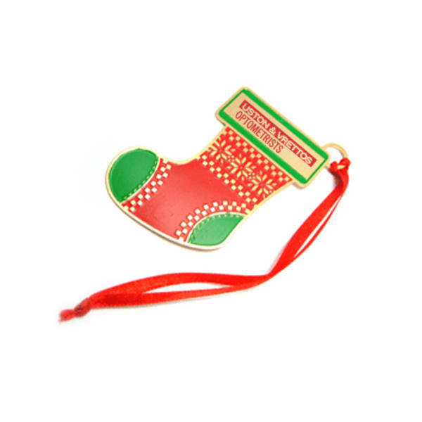 Holiday Stocking Plated Finish Ornament