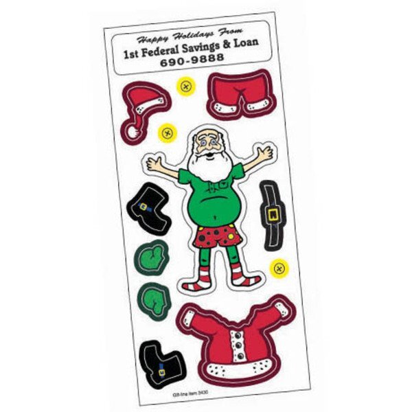 Peel N' Play Stickers - Dress Santa