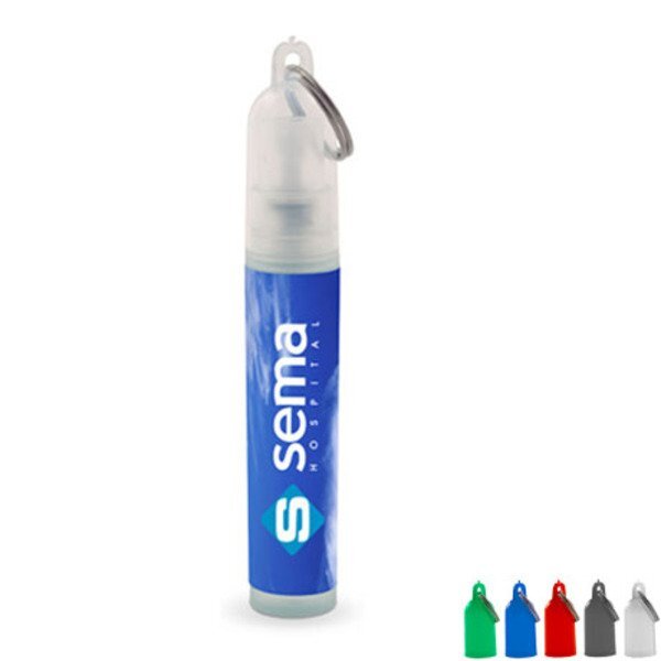 Mini Antibacterial Hand Sanitizer Pocket Spray with Key Chain, .17oz.