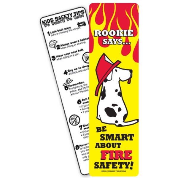 Be Smart About Fire Safety Bookmark, Stock