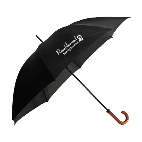 Wood Handle Golf Custom Umbrellas - 60