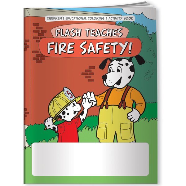 Flash Teaches Fire Safety Coloring Book, Stock
