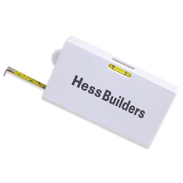 Business Card Tape Measure w/ Level Promotions Now