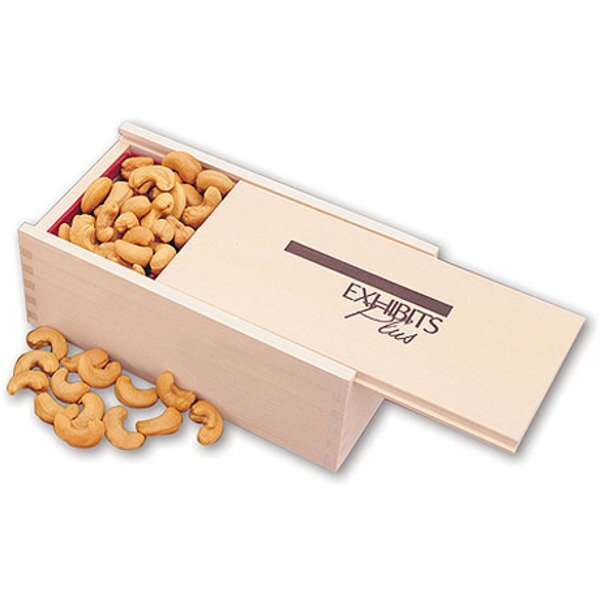 Wooden Collector's Box with Extra Fancy Jumbo Cashews