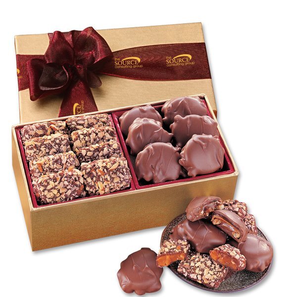 English Butter Toffee & Pecan Turtles Gift Box