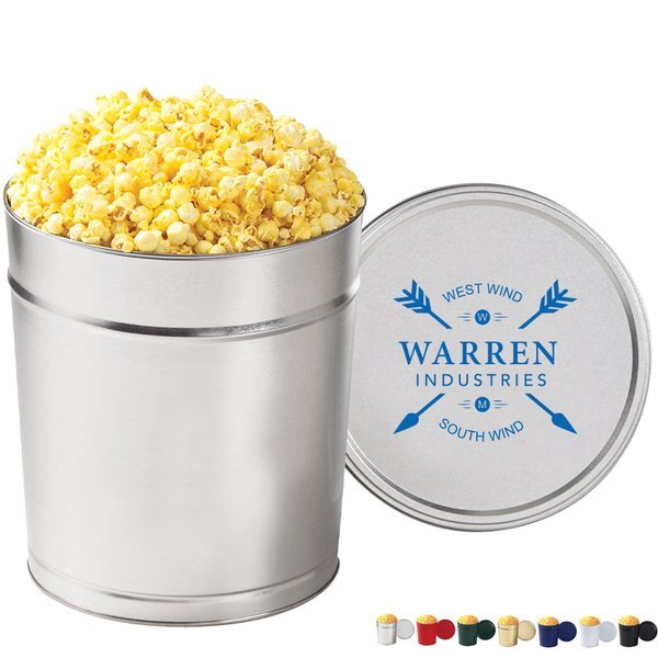 Old Fashioned Popcorn Tin - 3-1/2 Gallon