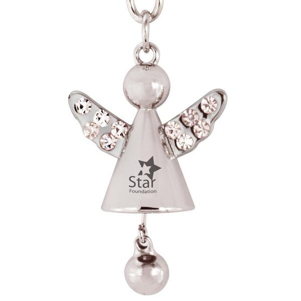 Angel Jeweled Key Chain w/ Jingling Bell