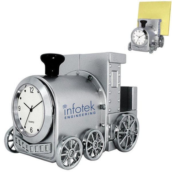 Locomotive Clock & Business Card Holder