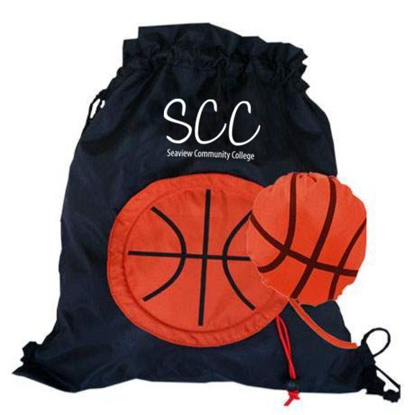 Basketball Themed Fold-Up Cinchpack