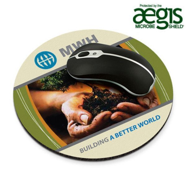 Recycled Mouse Mat® - Round w/ Aegis Microbe Shield