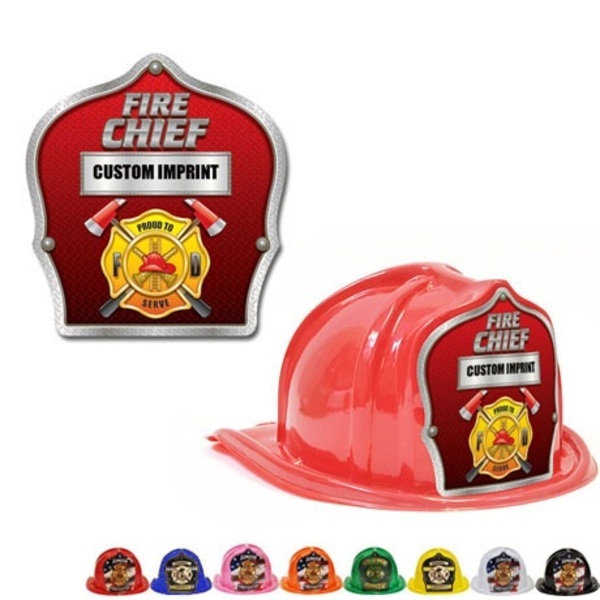 Chief's Choice Kid's Firefighter Hat, Fire Chief Silver Trim Design