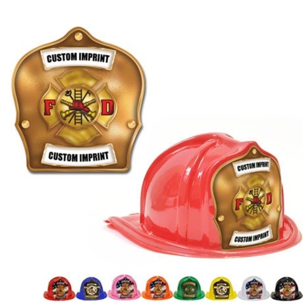 Chief's Choice Kid's Firefighter Hat, Maltese Cross Gold Background