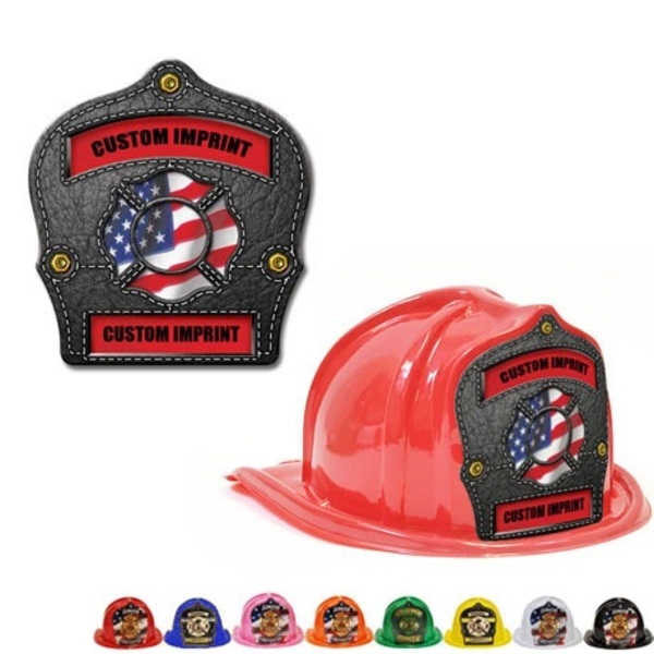 Chief's Choice Kid's Firefighter Hat, Leather Background