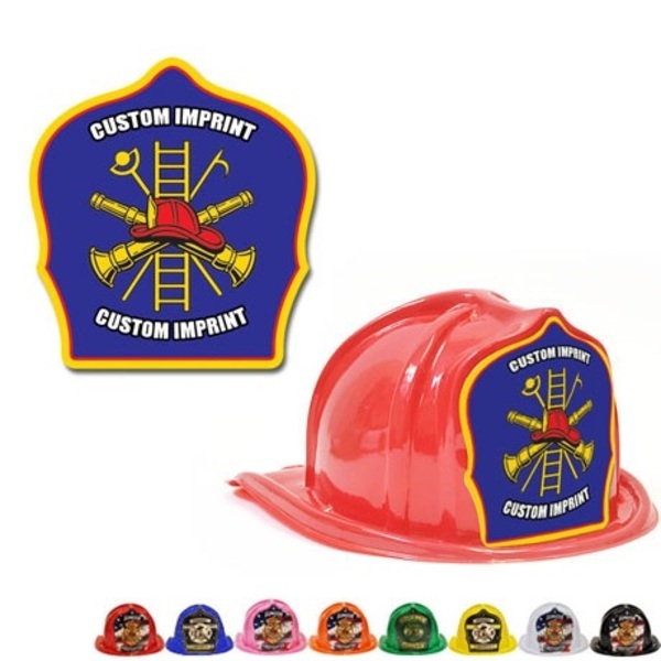 Chief's Choice Kid's Firefighter Hat, Blue Scramble Design
