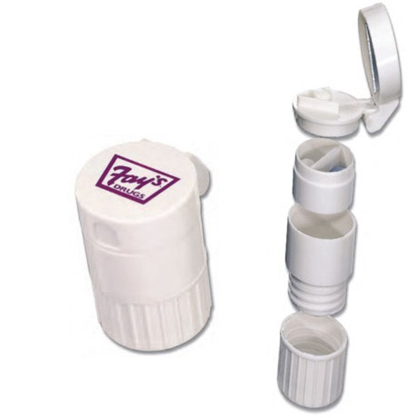 Four-in-One Pill Box, Travel Cup & Pill Cutter