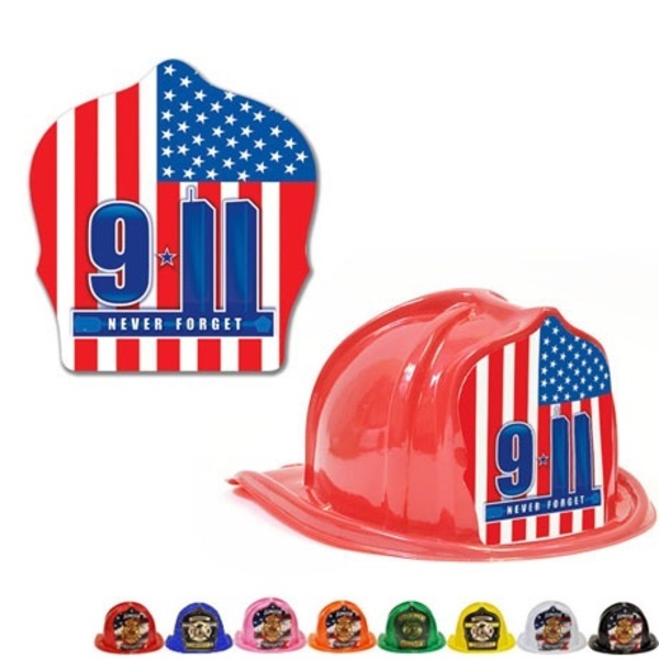 Chief's Choice Kids Firefighter Hat, 9-11 Memorial Design, Stock