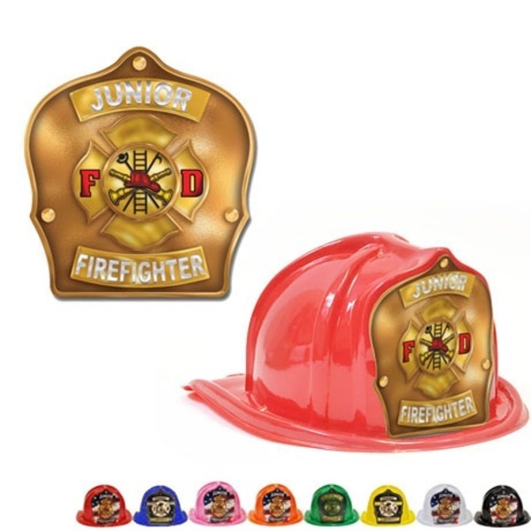 Chief's Choice Kid's Firefighter Hat, Maltese Cross Gold Background, Stock