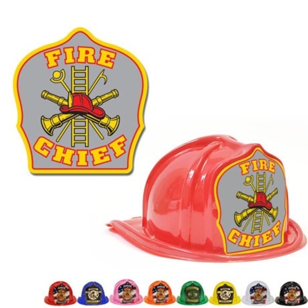 Chief's Choice Kid's Firefighter Hat, Gray Background, Stock