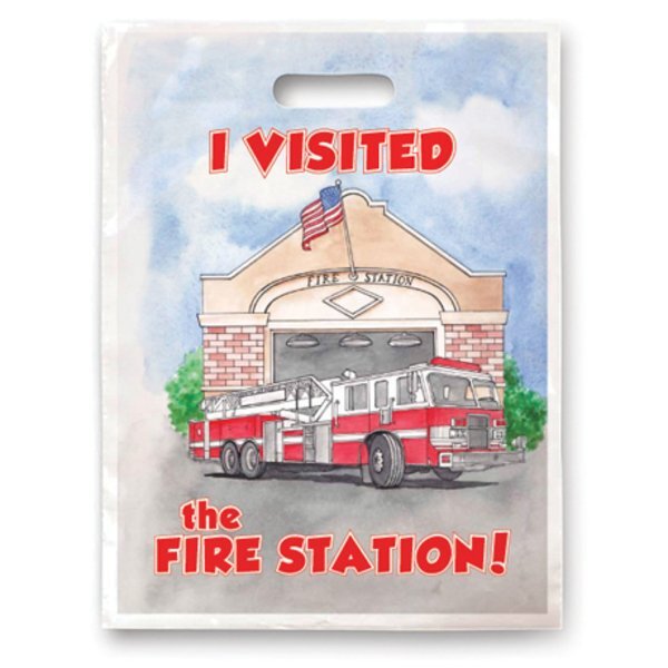 Digital I Visited The Fire Station Plastic Handle Bag, Stock