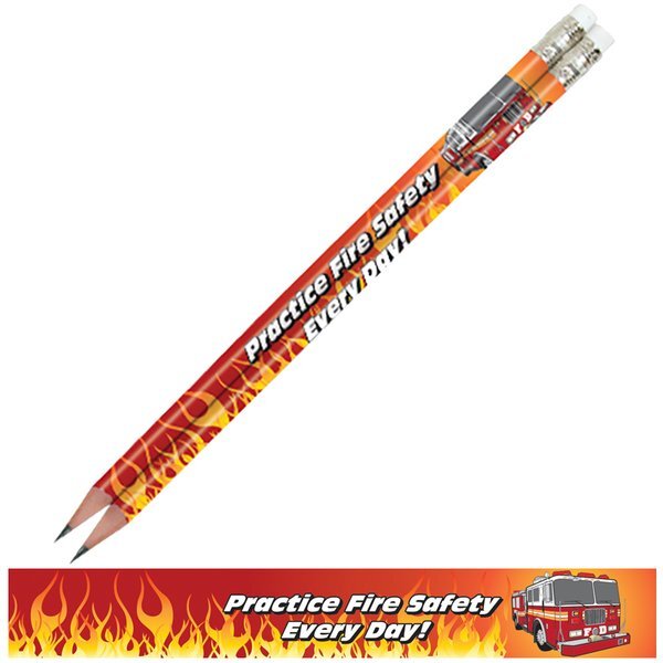 Practice Fire Safety Every Day, Stock Pencil