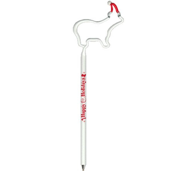 Polar Bear w/ Holiday Hat InkBend Standard™ Pen