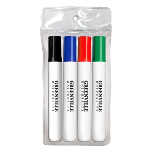 Dry Erase Markers - Bullet Tip, 4 Pack