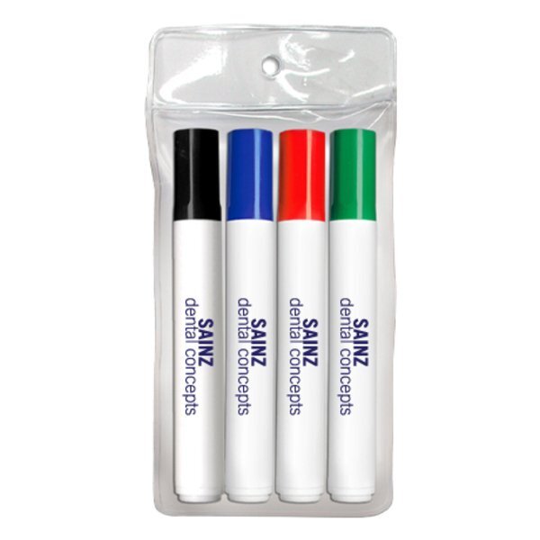 Dry Erase Markers - Chisel Tip, 4 Pack