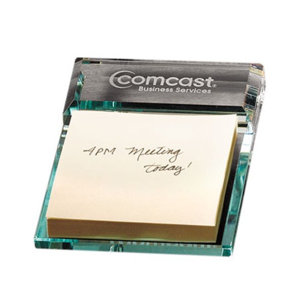 Atrium Glass Message Pad Holder