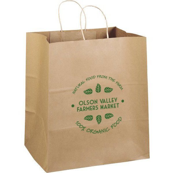 Eco Paper Shopper Bag, 14" x 15-1/2"