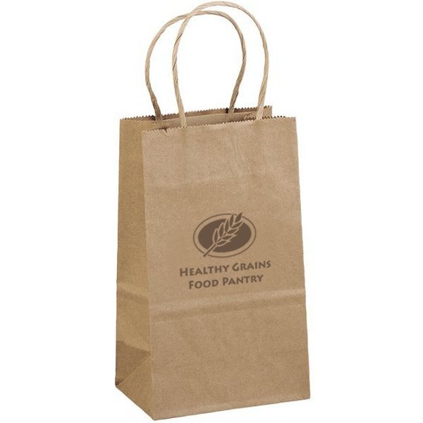 Eco Paper Shopper Bag, 6" x 8-1/4"