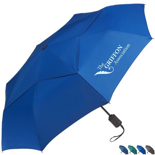 Vented Executive Mini Folding Umbrella, 43" Arc