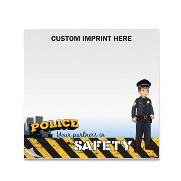 Police Your Partners in Safety, 25 Sheet Sticky Pad
