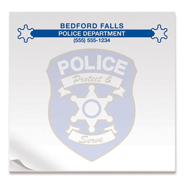 Police Protect & Serve, 50 Sheet Sticky Pad