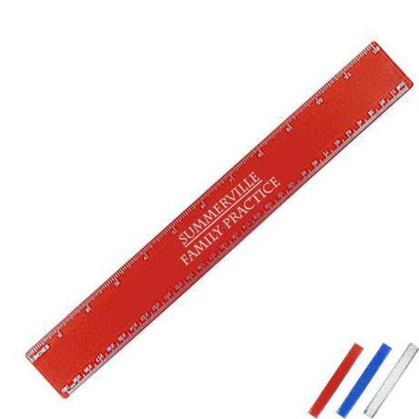Beveled Plastic Ruler, 12"