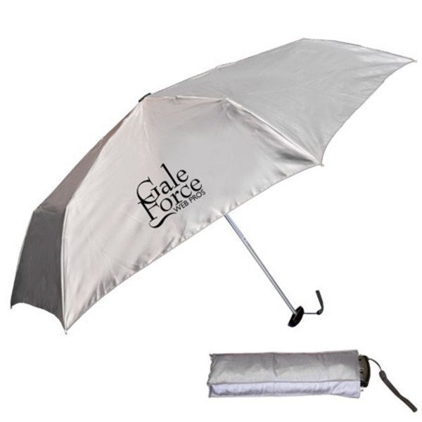 Fold-Flat Umbrella w/ Matching Case, 39" Arc