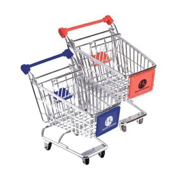 Mini Metal Shopping Cart