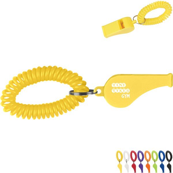 Coil Wrist Band w/ Whistle