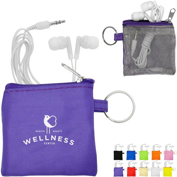 Ear Buds in Travel Pouch