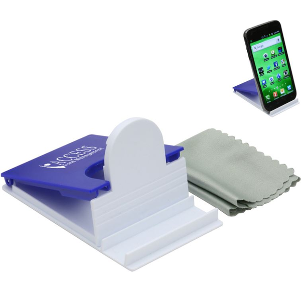 Phone Stand w/ Microfiber Cleaning Cloth