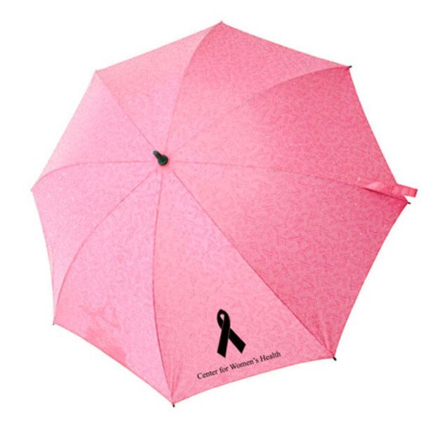 Pink Ribbon Umbrella, 43" Arc