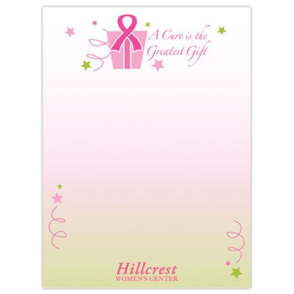 A Cure is the Greatest Gift - 4" x 6", 25 Sheet Sticky Pad