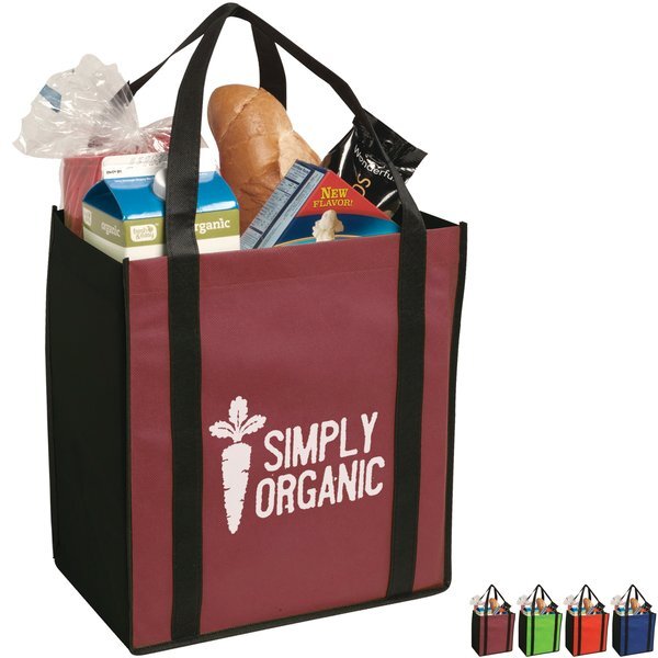 Non-Woven Two Tone Grocery Tote