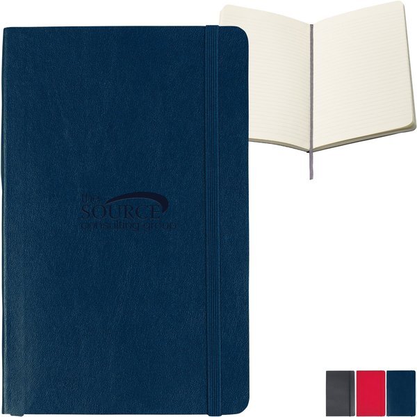 Moleskine® Soft Cover Ruled Large Notebook, 5" x 8-1/4"