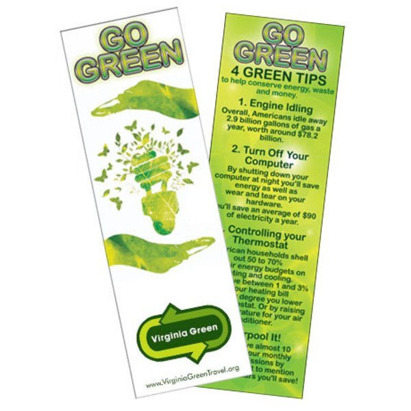 Go Green Bookmark