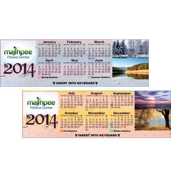 Nature Landscapes Keyboard Calendar