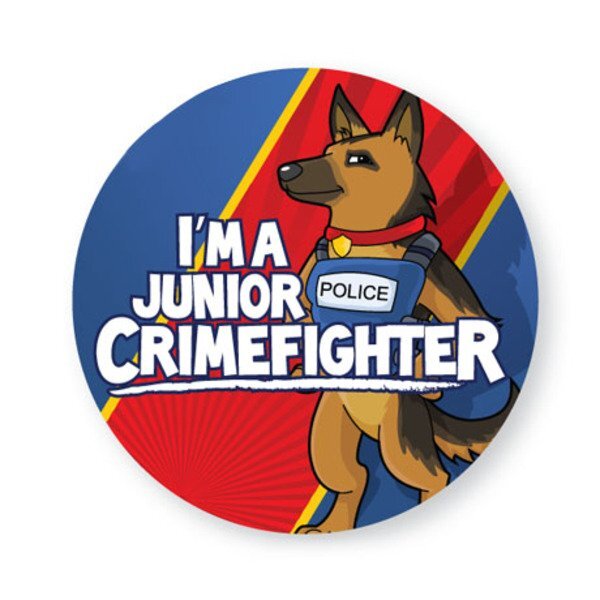 I'm a Junior Crimefighter Sticker Roll, Stock