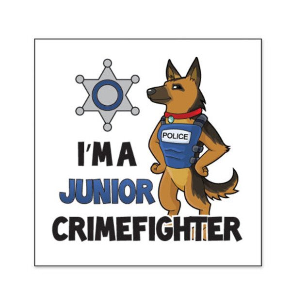 I'm a Junior Crimefighter Temporary Tattoo, Stock